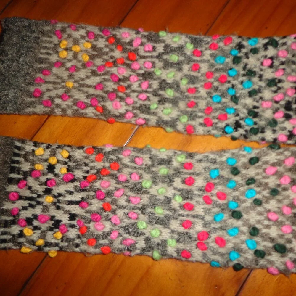 Anthropologie DYANI ARM WARMERS by Cecilia Prado Grey Multi Knit O/S